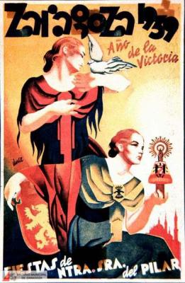 Fiesta patronales en honor de Nuestra Señora del Pilar 1939 Zaragoza